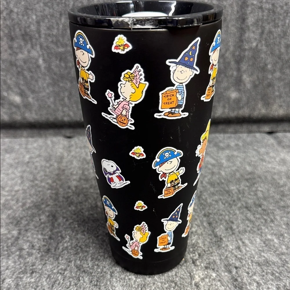 Peanuts Black Tumbler with Characters